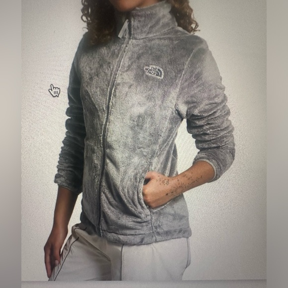 North Face Osito Jacket-Fleece Grey-Women's Size Small - Picture 1 of 5